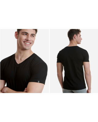 Βαμβακερό V-Neck T-Shirt Walk
