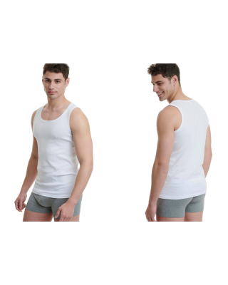 Αμάνικα Βαμβακερά Φανελάκια (2 Τεμάχια) Walk