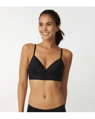 Long Bralette Zero Black Lace Sloggi 10207339