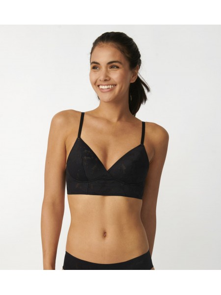 Long Bralette Zero Black Lace Sloggi 10207339