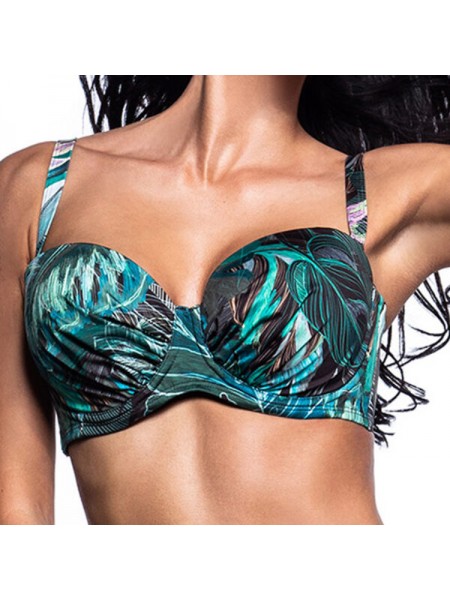 Μαγιό Σουτιέν Strapless Cup D Tropical Bluepoint 22066139D