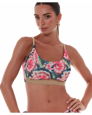 Batik Crop Top Bluepoint