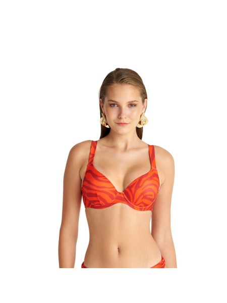 Red Zebra Τύπου Σουτιέν Push Up Cup C/D Blu4U