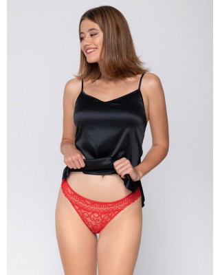 Red Party Brazilian Brief Luna