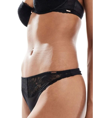 Jemma See Through With Lace String Thong Dorina