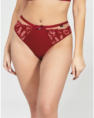 String Shorts Clarisa Ruby Red Kris Line