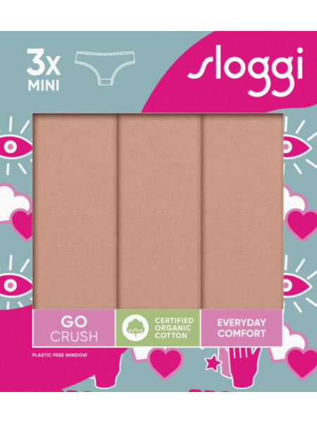 Go Crush Βαμβακερά Mini (3 Τεμάχια) Sloggi